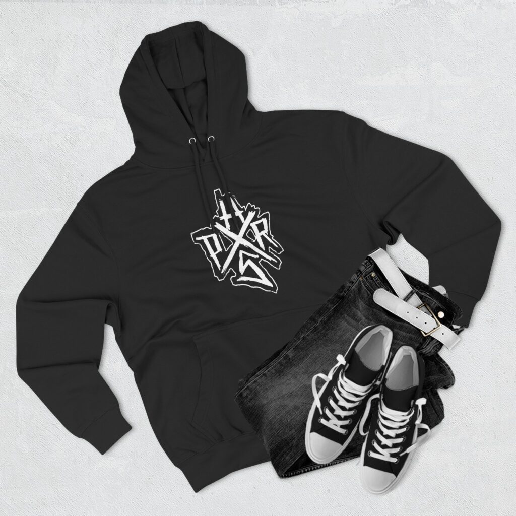 PRH 2 sided Fleece Hoodie - Logo & Monster image