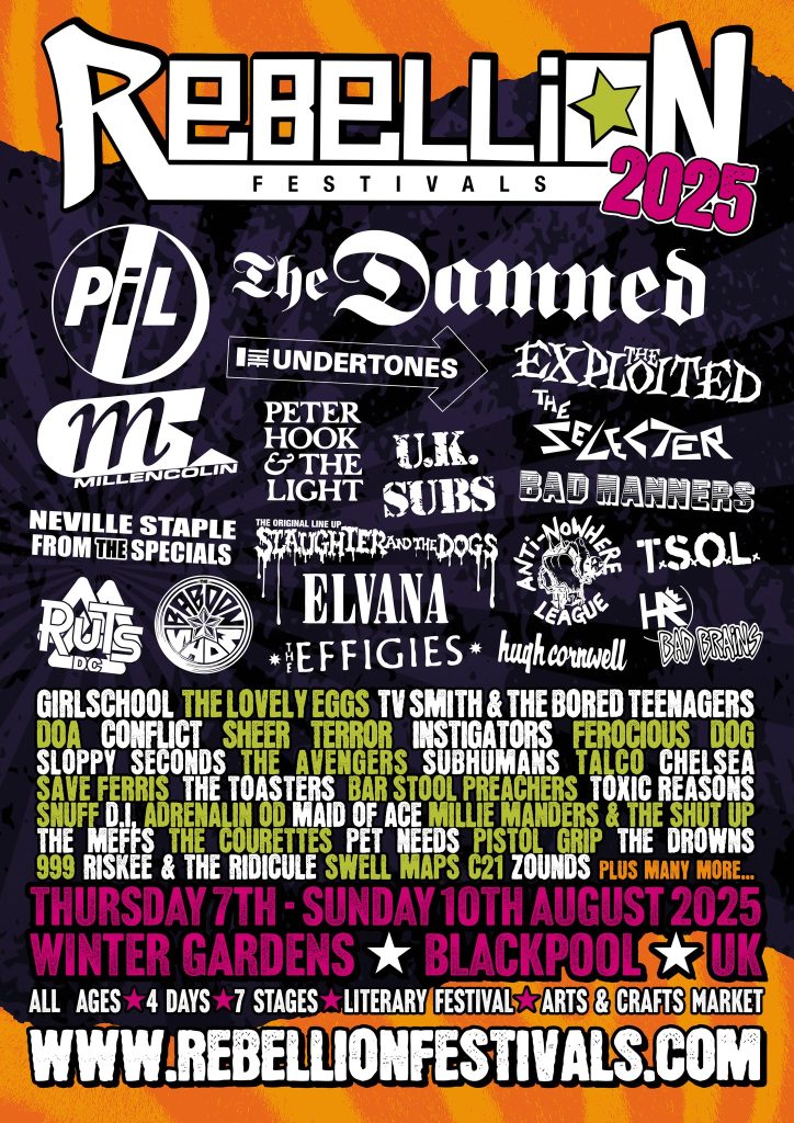 Rebellion Festival Confirms Stage Times 