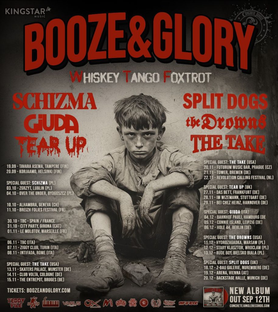 Booze & Glory Release “Boys Will Be Boys” Single & Announce “Whiskey Tango Foxtrot” Album 