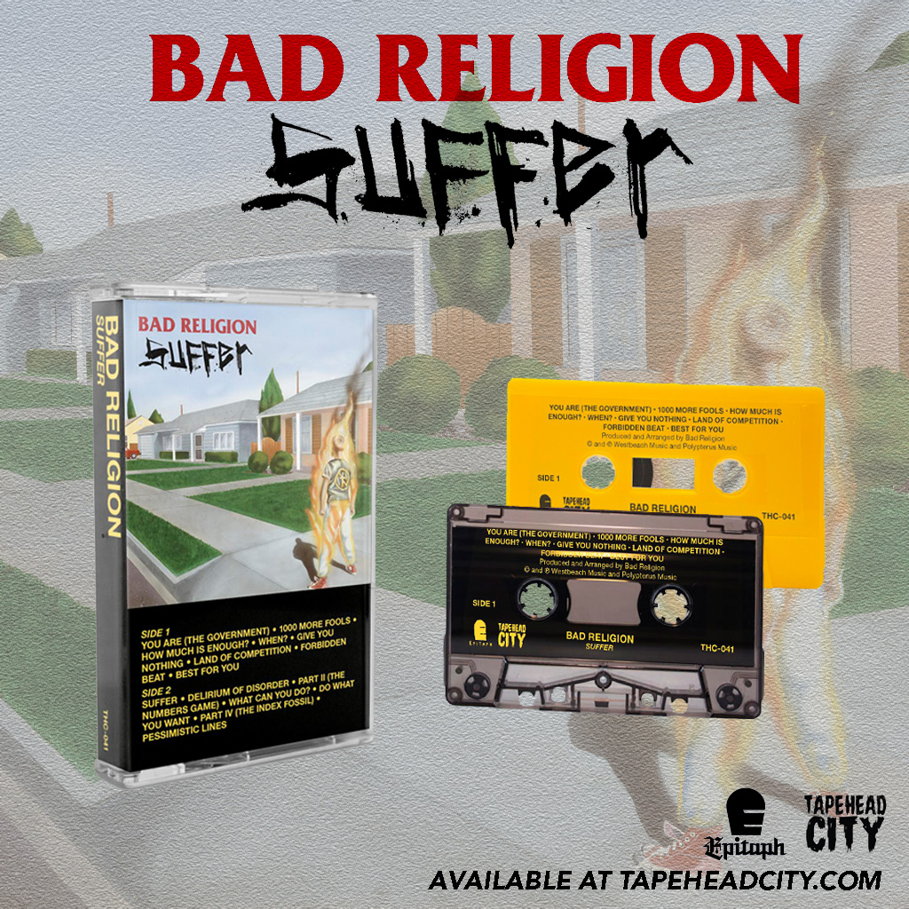 Tapehead City To Reissue Bad Religion’s “Suffer” Album 