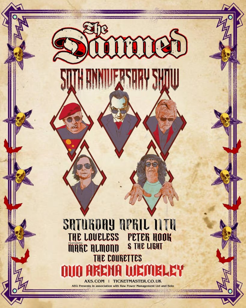 The Damned Announce 50th Anniversary Celebrations 