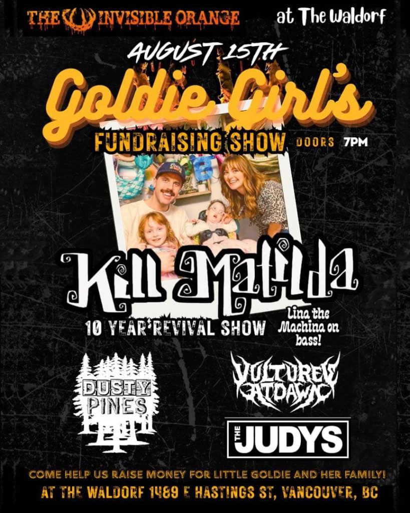Kill Matilda Reform For “Goldie Girls Fundraising Show” At Vancouver’s The Waldorf 