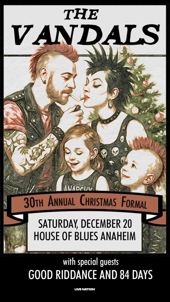 The Vandals Announce “30th Annual Christmas Formal” Shows