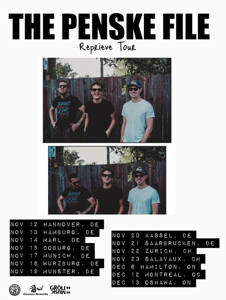 The Penske File Announce EU & Canadian Tour Dates In Support Of “Reprieve” Album