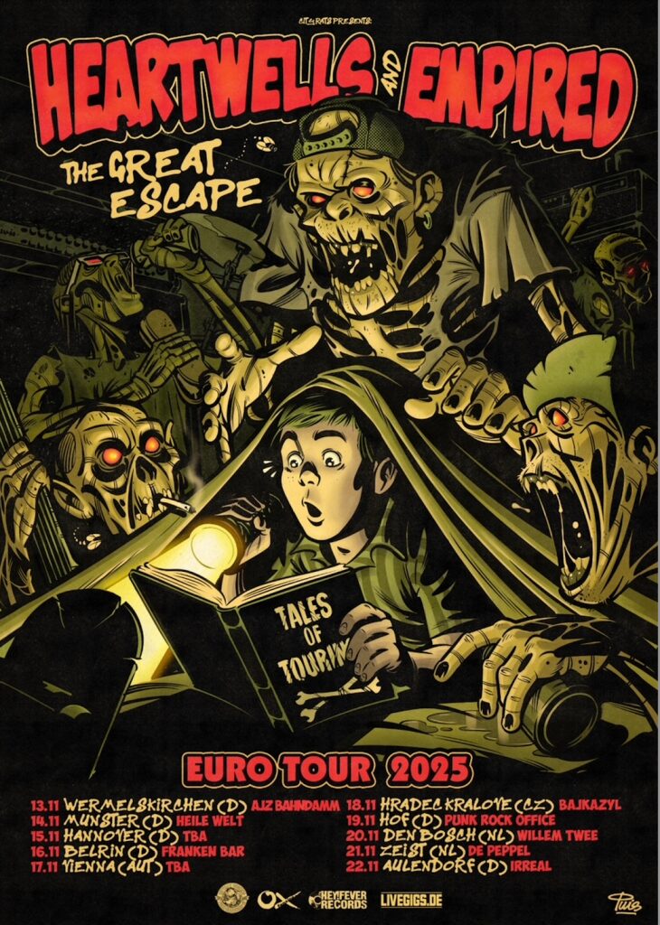 Heartwells & Empired Announce “The Great Escape” EU Tour