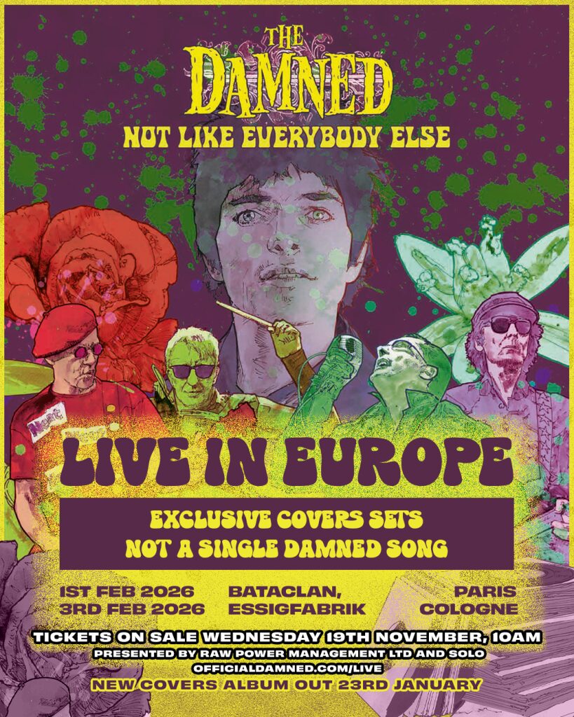The Damned Announce Two EU “Not like Everybody Else” Shows