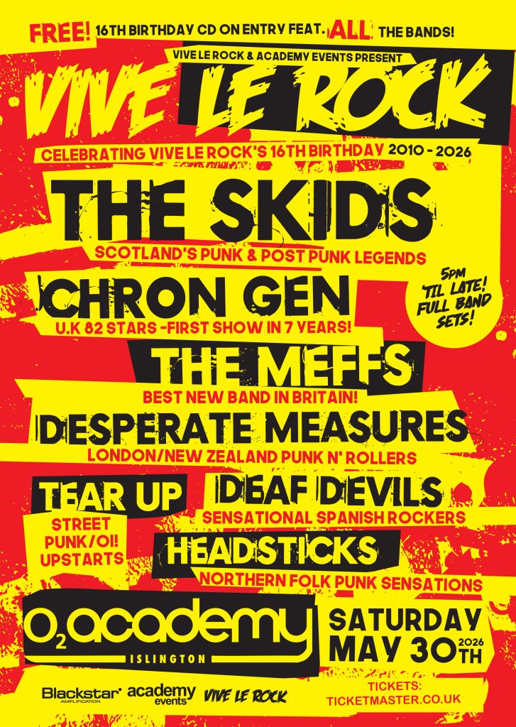 Vive Le Rock Magazine Announces 16th Birthday Celebrations 