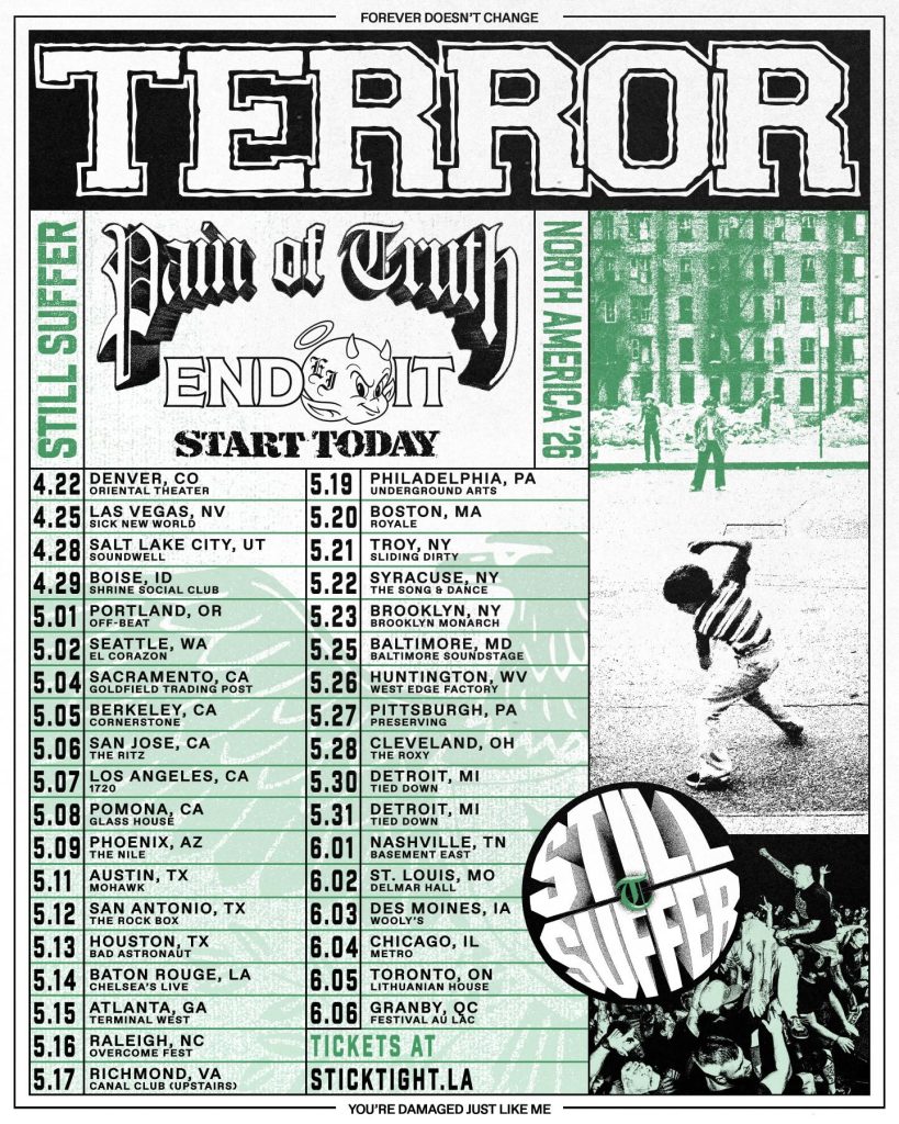 TERROR Unleash “Still Suffer” Album & “A Deeper Struggle” Documentary 