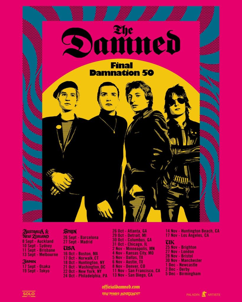 The Damned Reveal “Final Damnation 50” World Tour Dates 