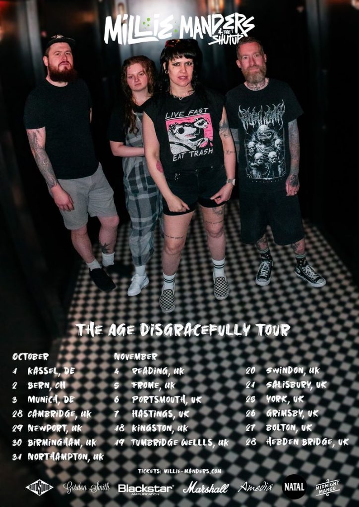 Millie Manders & The Shutup Announce “Age Disagracefully” UK Tour 