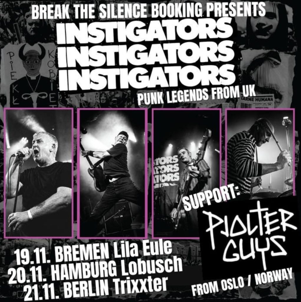 Instigators Announce UK & EU Tour Dates 
