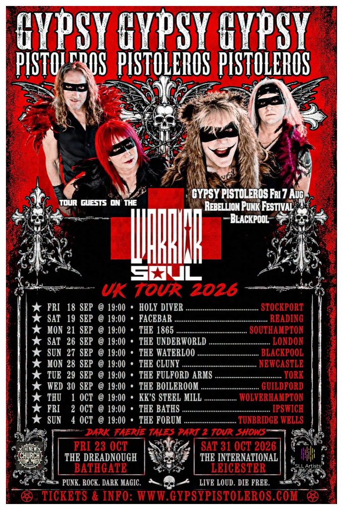Gypsy Pistoleros Announce UK Tour With Warrior Soul 