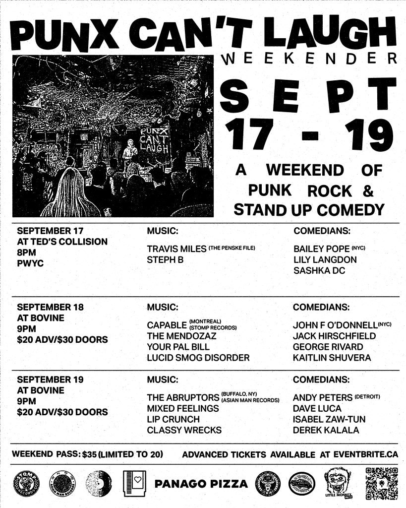 Punx Can’t Laugh Weekender Announces It’s Return To Toronto 