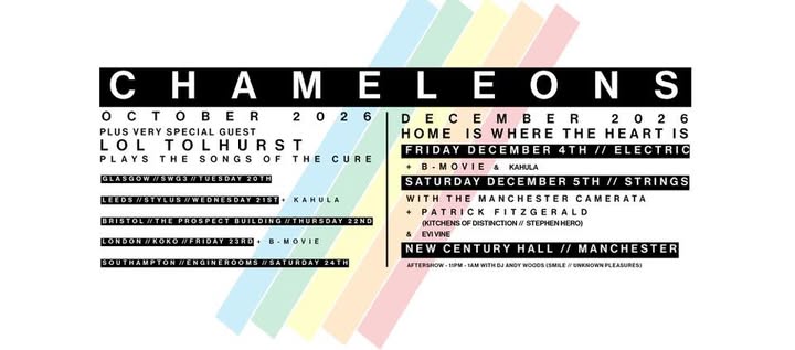 The Chameleons Record BBC Radio 6 Live Session & Confirm UK Tour Dates 
